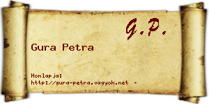 Gura Petra névjegykártya